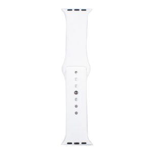 CORREA PARA APPLEWATCH / T500 / T900 - 42MM A 49MM - BLANCO - SILICON