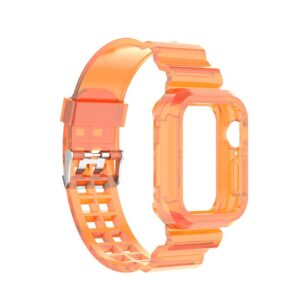 CORREA Y PROTECTOR PARA APPLEWATCH ULTRA - 2 EN 1 - 49MM - NARANJA