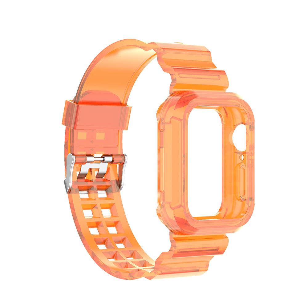 CORREA Y PROTECTOR PARA APPLEWATCH ULTRA - 2 EN 1 - 49MM - NARANJA