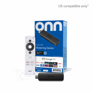 ONN TV HD – CONTROL DE VOLUMEN – NETFLIX – YOUTUBE – PRIME VIDEO – GOOGLE - CABLE DE CARGA.