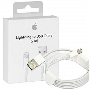 CABLE IPHONE - USB A LIGHTNING - 2 METROS