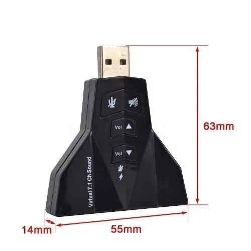 TARJETA DE SONIDO USB 7.1 DOBLE CONEXION - Imagen 4