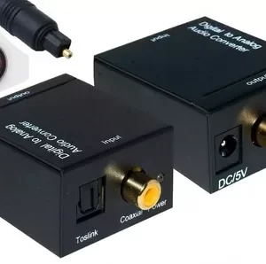CONVERTIDOR AUDIO OPTICO A RCA - INCLUYE CABLE USB