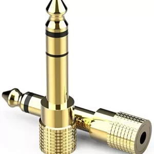 ADAPTADOR DE AUDIO - 6.5MM (M) A 3.5MM (H) - MICROFONO