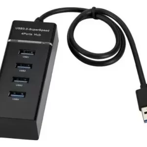 REGLETA USB - 4 PUERTOS 3.0 - HUB - 5GBPS - 1.2 METROS
