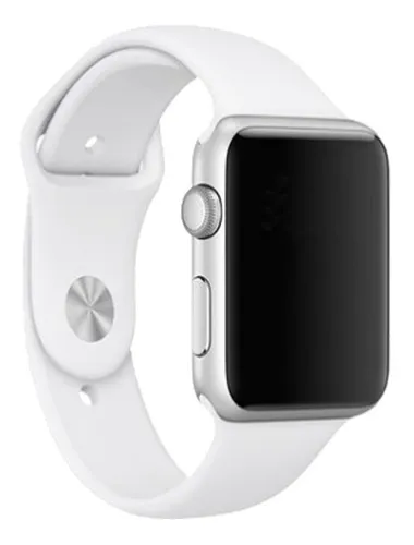 CORREA PARA APPLEWATCH / T500 / T900 - 42MM A 49MM - BLANCO - SILICON - Imagen 2