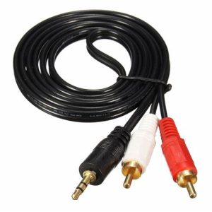 CABLE AUXILIAR DE AUDIO A RCA - 1.5 METROS