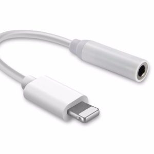 ADAPTADOR DE IPHONE LIGHTNING (M) A AUXILIAR 3.5MM (H)