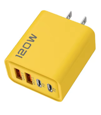 CARGADOR 120 WATTS - 2 PUERTOS TIPO C - 2 PUERTOS USB
