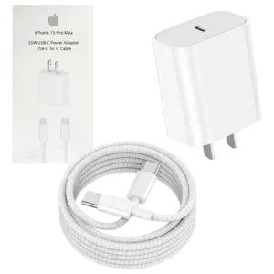 CARGADOR DE IPHONE 35 WATTS CON CABLE TIPO C A TIPO C