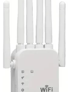 REPETIDOR WIFI - AC1200 - DOBLE BANDA 2.4G/5G - 6 ANTENAS - EXTENSOR DE RANGO - FIBRA OPTICA