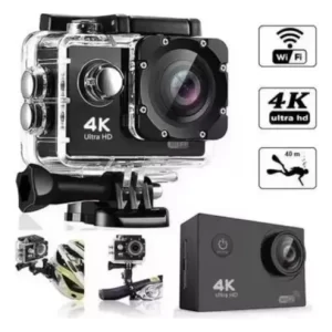 CÁMARA DEPORTIVA 4K - TIPO GOPRO - RESISTENTE AL AGUA - WIFI