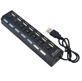 REGLETA USB - 7 PUERTOS 2.0 - HUB