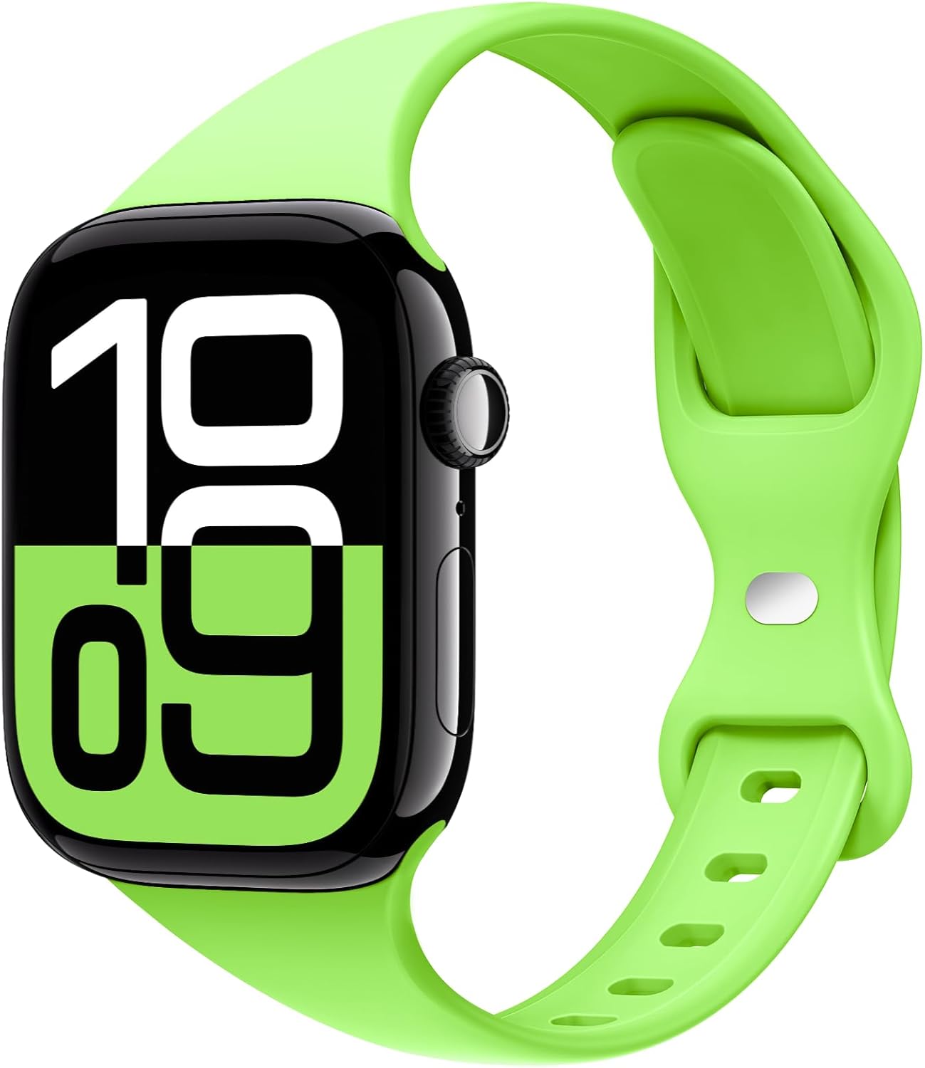 CORREA PARA APPLEWATCH / T500 / T900 - 38MM A 41MM - VERDE - SILICON