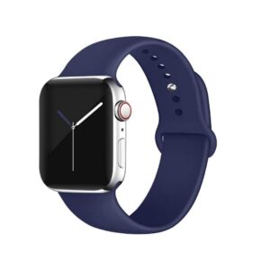 CORREA PARA APPLEWATCH / T500 / T900 - 42MM A 49MM - AZUL - SILICON