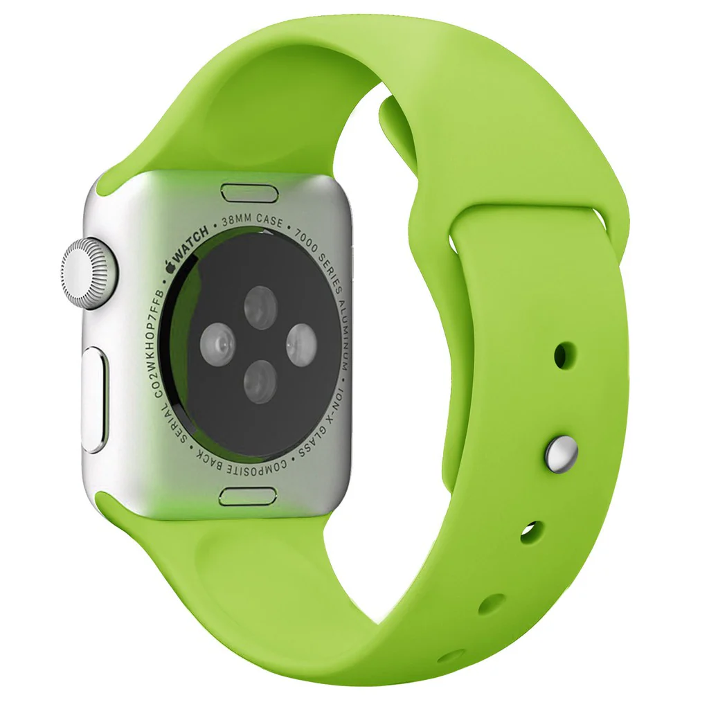 CORREA PARA APPLEWATCH / T500 / T900 - 38MM A 41MM - VERDE - SILICON - Imagen 2