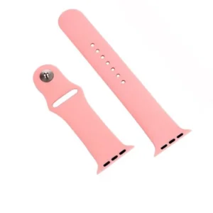 CORREA PARA APPLEWATCH / T500 / T900 - 42MM A 49MM - ROSADO - SILICON