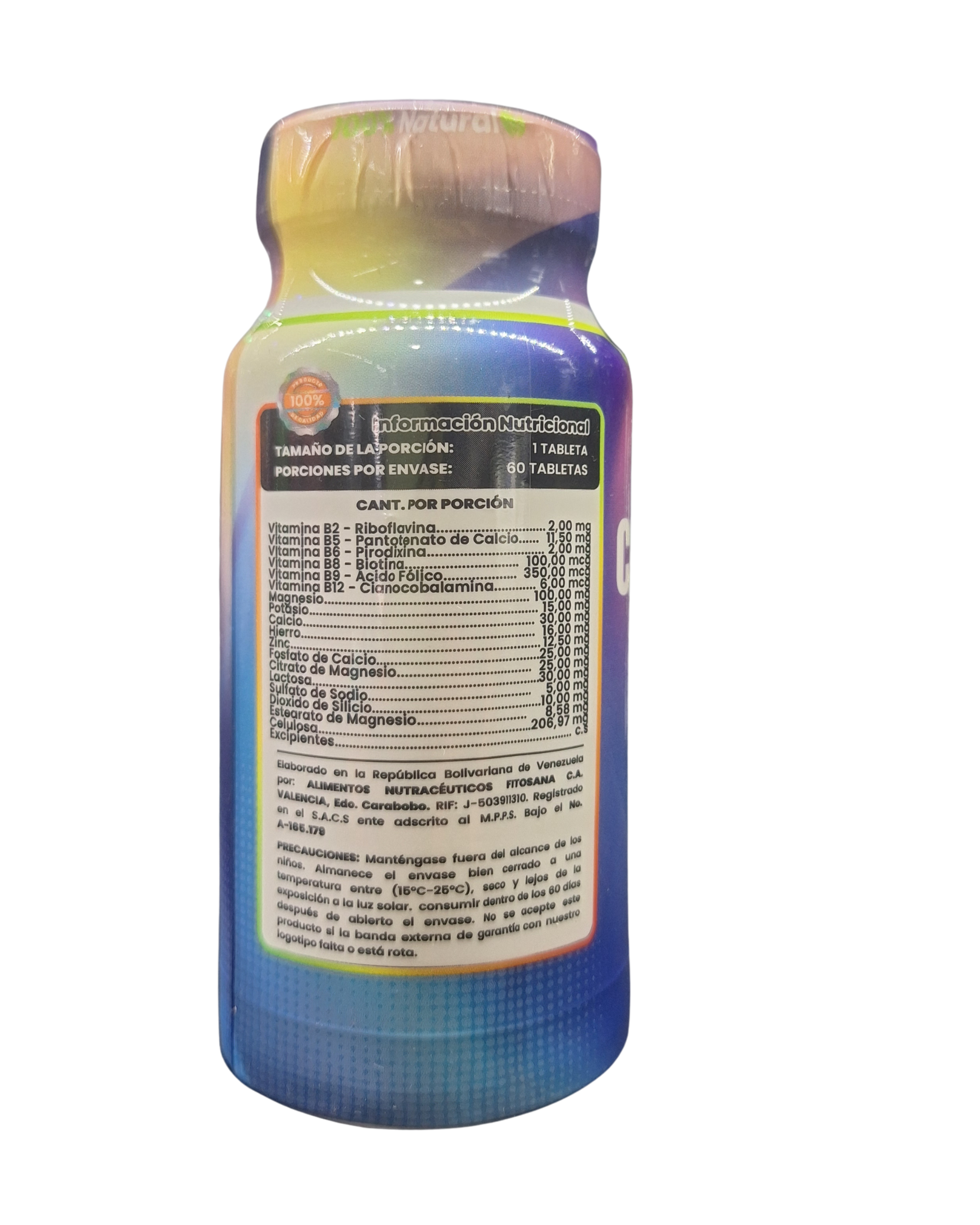 CENTRUNEX - 60 TABLETAS - 955mg - FITOSANA - Imagen 2