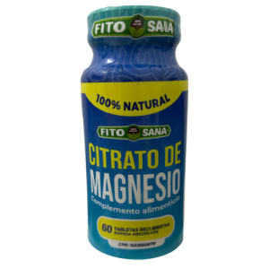 CITRATO DE MAGNESIO - 60 TABLETAS - 400mg - FITOSANA