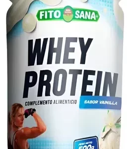 PROTEINA EN POLVO - WHEY PROTEIN - SABOR VAINILLA - 500g - FITOSANA