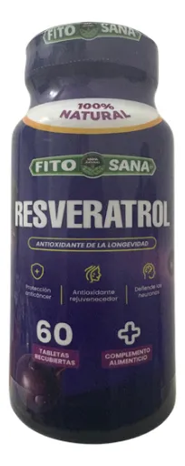 RESVERATROL - 60 TABLETAS - 480mg - FITOSANA