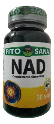 NAD - 30 CAPSULAS - 700mg - NICOTINAMIDA ADENIDA DINUCLEOTIDO - FITOSANA
