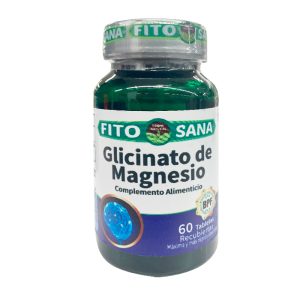 GLICINATO DE MAGNESIO – 60 TABLETAS - 480mg – FITOSANA