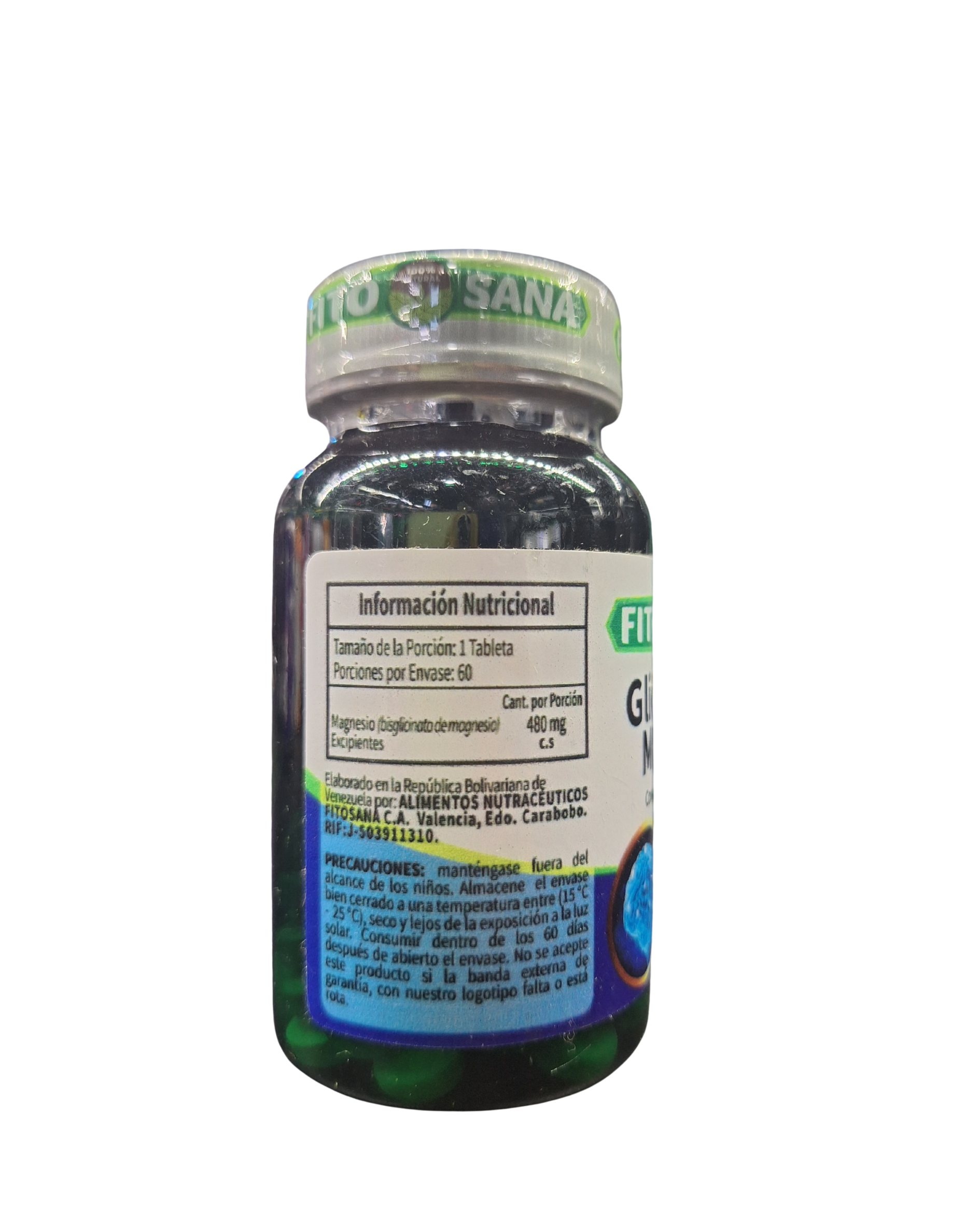 GLICINATO DE MAGNESIO – 60 TABLETAS - 480mg – FITOSANA - Imagen 2
