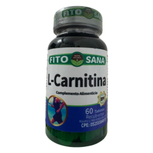 L-CARNITINA - 60 TABLETAS - 500mg - FITOSANA