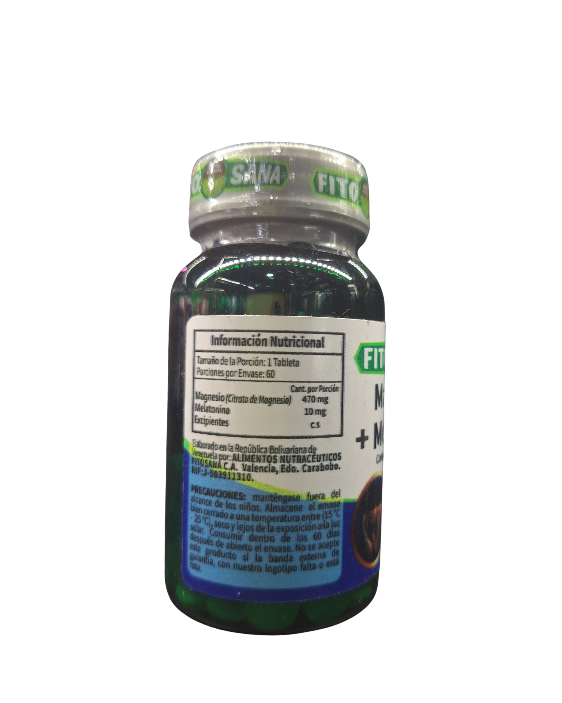CITRATO DE MAGNESIO + MELATONINA - 60 TABLETAS - 480mg - FITOSANA - Imagen 2