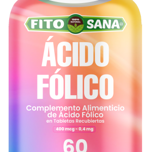 ACIDO FOLICO - 60 TABLETAS - 826mg - FITOSANA