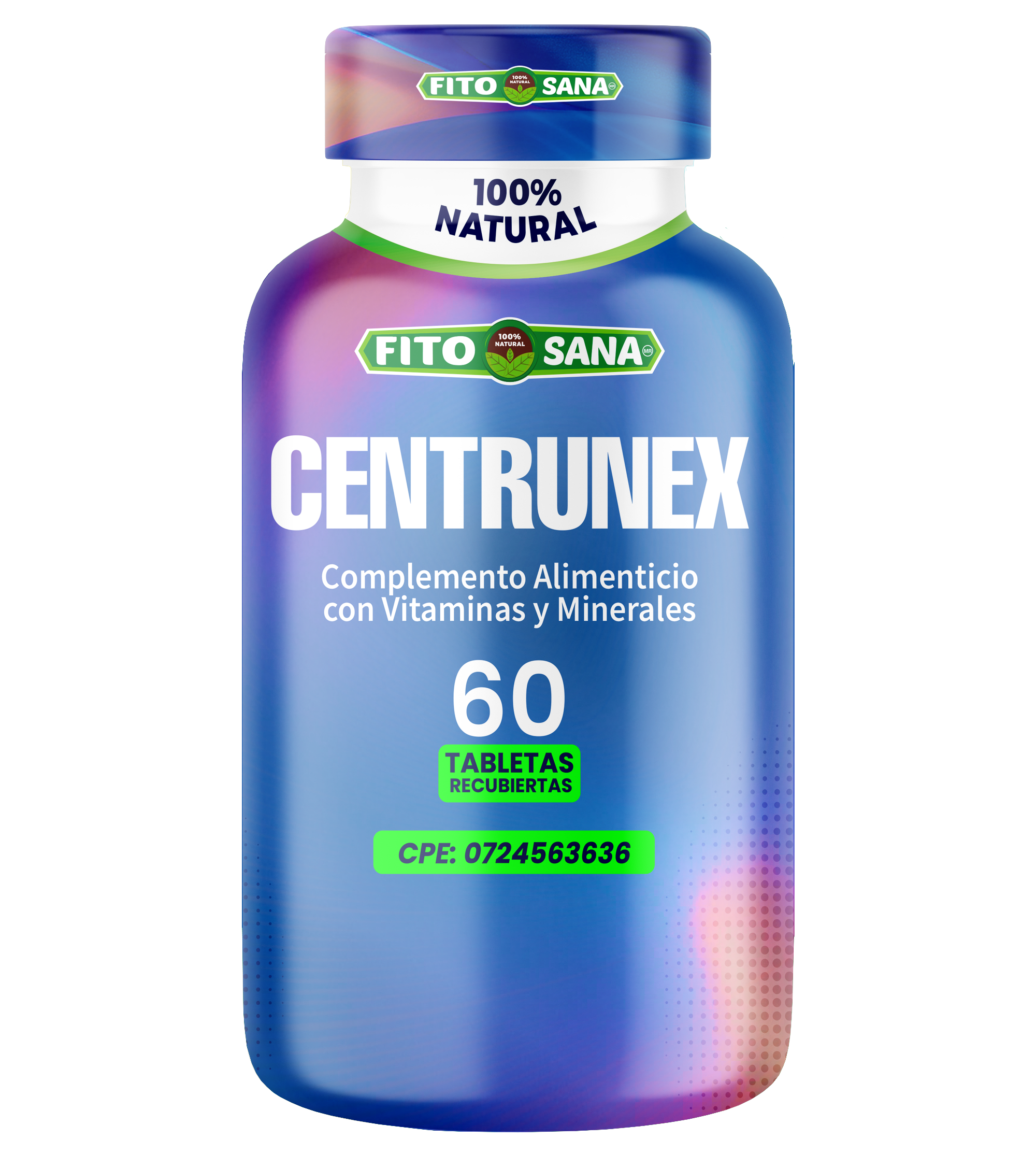 CENTRUNEX - 60 TABLETAS - 955mg - FITOSANA