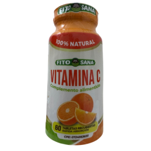 VITAMINA C - 60 TABLETAS - 480mg - FITOSANA