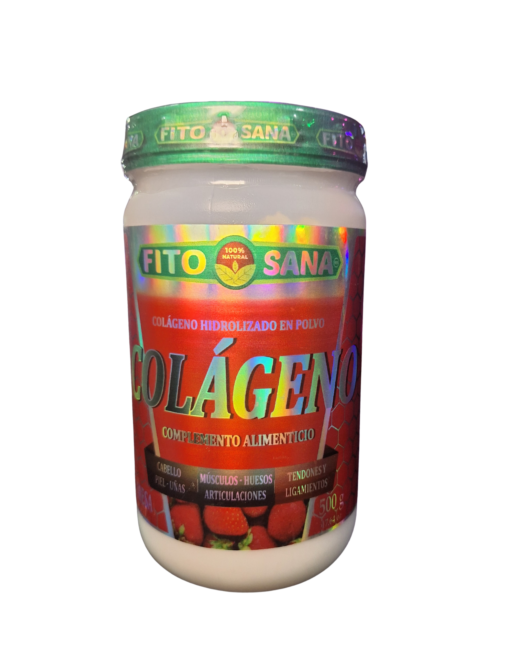 COLAGENO HIDROLIZADO EN POLVO - 500g - SABOR FRESA - FITOSANA