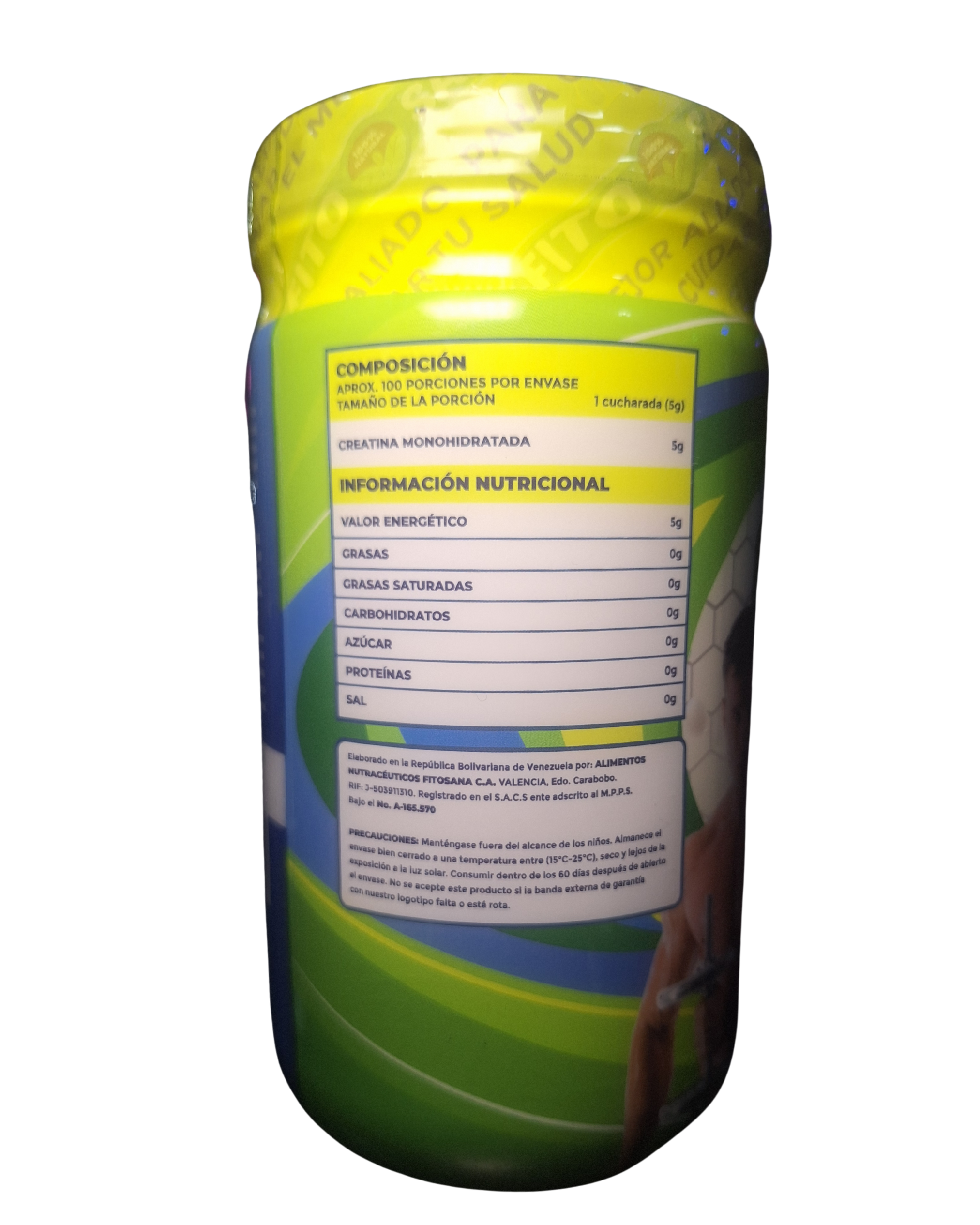 CREATINA MONOHIDRATADA EN POLVO - 100 SERVICIOS - 500g - FITOSANA - Imagen 2