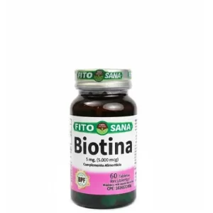 BIOTINA - 60 TABLETAS - 118mg - FITOSANA