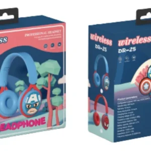 AUDIFONOS BLUETOOTH - CAPITAN AMERICA - AZUL - INALAMBRICOS