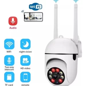 CAMARA WIFI - EXTERIORES - 360° -  2 ANTENAS - APP VI365