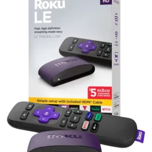 ROKU LE HD - CONTROL REMOTO  CON BATERÍAS - CABLE HDMI DE ALTA DEFINICIÓN - CABLE DE ALIMENTACIÓN USB