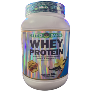 PROTEINA EN POLVO - WHEY PROTEIN - SABOR VAINILLA - 907g - FITOSANA