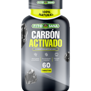 CARBON ACTIVADO - 60 TABLETAS - 480mg - FITOSANA