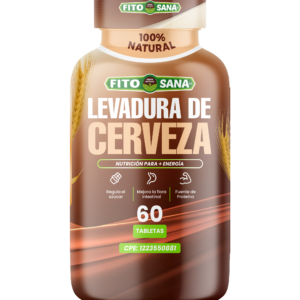 LEVADURA DE CERVEZA - 60 TABLETAS - 480mg - FITOSANA