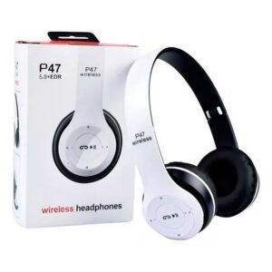 AUDIFONOS BLUETOOTH - P47 - BLANCO - INALAMBRICOS