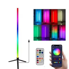 LAMPARA BARRA LED CON CONTROL - COLORES RGB - CONTROL DE RITMO DE SONIDO - 1 METRO