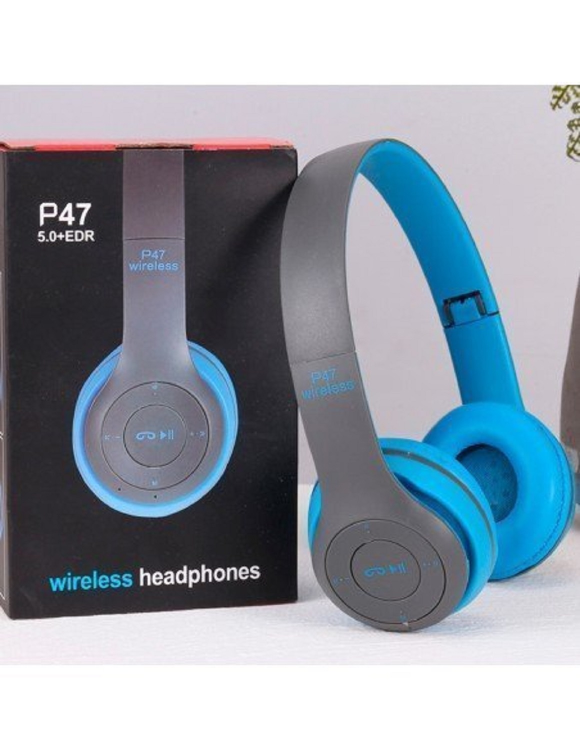 AUDIFONOS BLUETOOTH - P47 - AZUL - INALAMBRICOS - Imagen 3