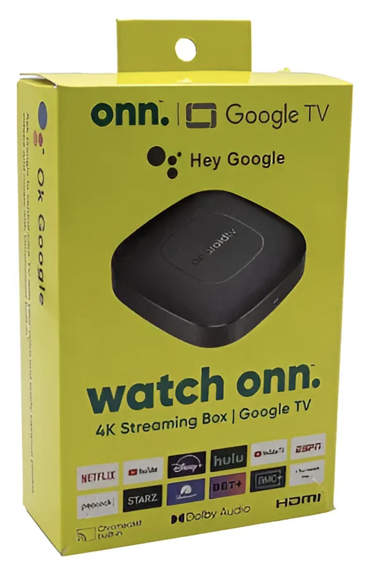 DISPOSITIVO STREAMING - ANDROID TV - TIPO ONN TV – CONTROL DE VOLUMEN – NETFLIX – YOUTUBE – PRIME VIDEO – GOOGLE - CABLE DE CARGA.