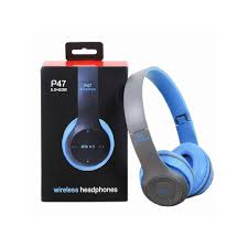 AUDIFONOS BLUETOOTH -  P47 - AZUL - INALAMBRICOS