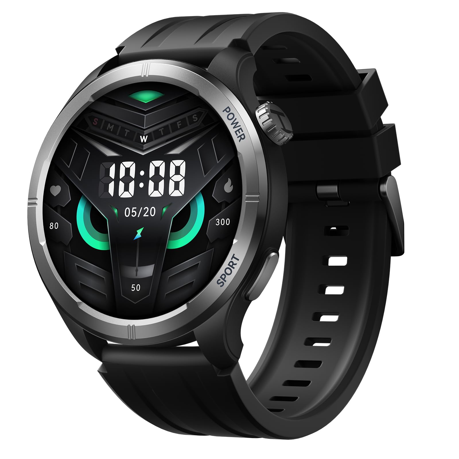 SMARTWATCH HAYLOU SOLAR NEO - 2 CORREAS - 7 DIAS DE BATERIA - NEGRO - TELA VERDE/NEGRO - BLUETOOTH - Imagen 4