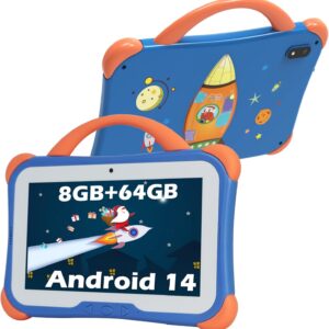 TABLET KIDS 7" - 8/64GB - ANDROID 14 - WIFI 5G - BLUETOOTH - AZUL