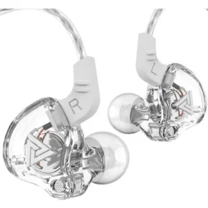 AURICULARES DE CABLE GAMER QKZ AK6 - CONEXION AUXILIAR - BLANCO